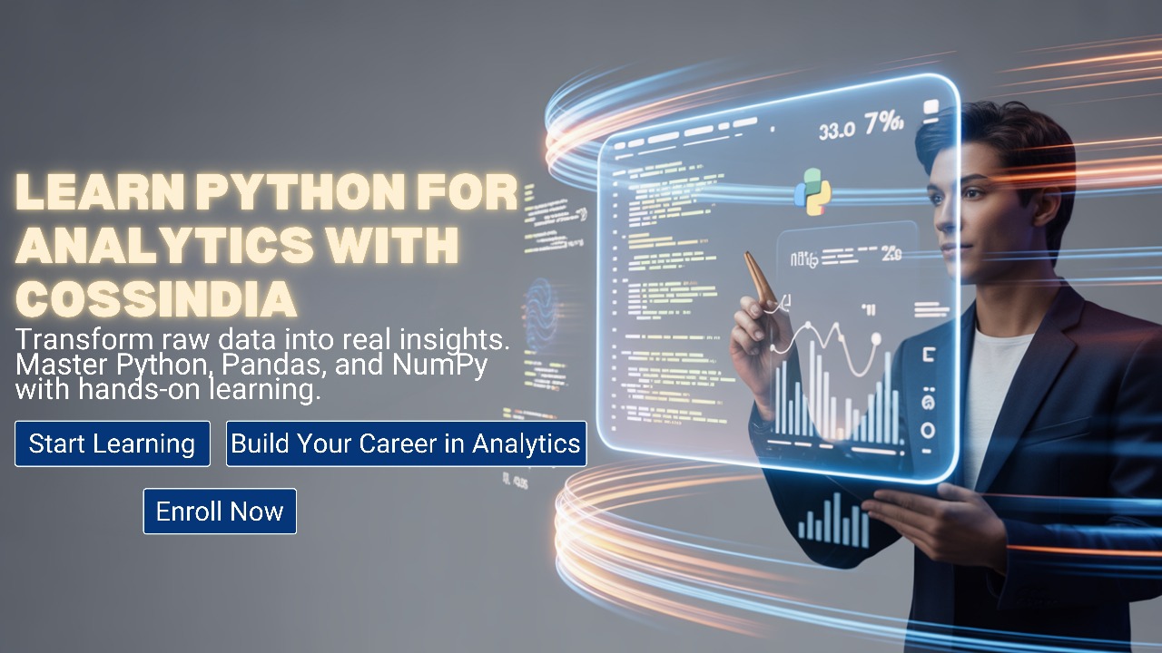 Learn Python for Analytics with COSSIndia | Real Insights